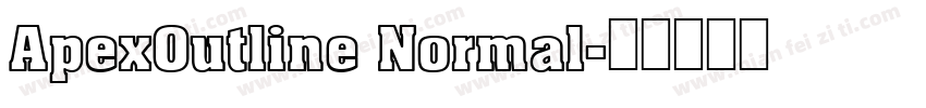 ApexOutline Normal字体转换